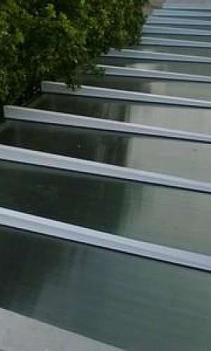 Cobertura de alumínio e vidro Cobertura de alumínio e vidro